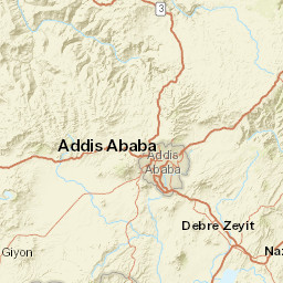 Addis Ababa Street Map