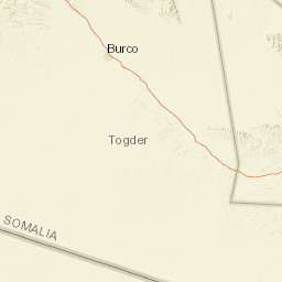 Togdheer Region Street Map