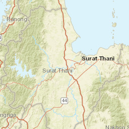 Surat Thani Street Map