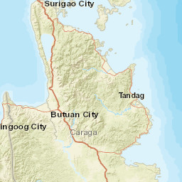 Surigao del Norte Street Map