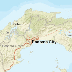 Panamá Oeste Province Street Map