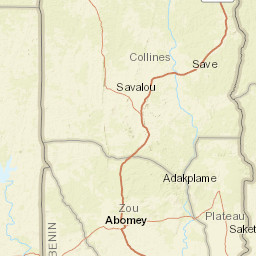 Collines Department Street Map