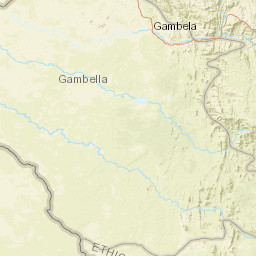 Gambela Region Street Map