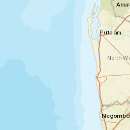 Puttalam District Street Map