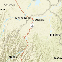Antioquia Street Map