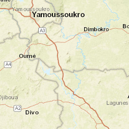 Gôh-Djiboua District Street Map