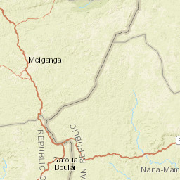 Nana-Mambéré Prefecture Street Map