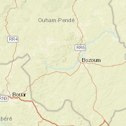 Ouham-Pendé Prefecture Street Map