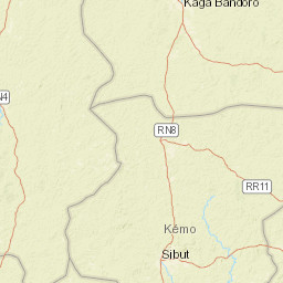 Kémo Prefecture Street Map