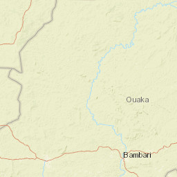 Ouaka Prefecture Street Map