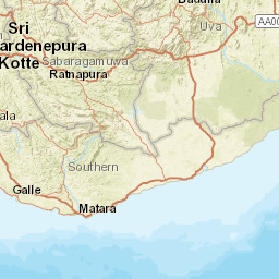 Southern Province Street Map