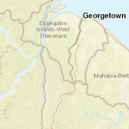 Mahaica-Berbice Street Map