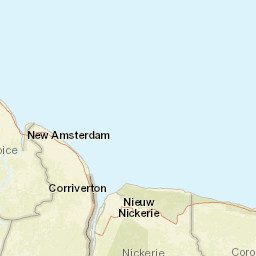 Coronie District Street Map