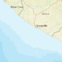 Sinoe County Street Map