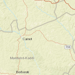 Mambéré-Kadéï Street Map