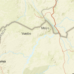 Arua District Street Map