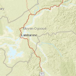 Moyen-Ogooué Province Street Map