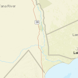 Tana River Street Map