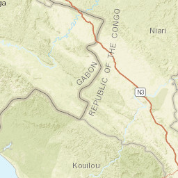 Niari Department Street Map