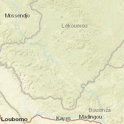 Bouenza Department Street Map