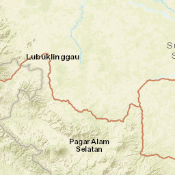 Sumatera Selatan Street Map