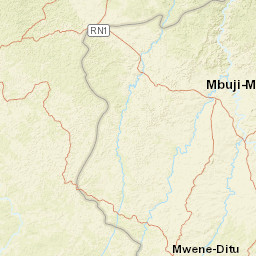 Kasaï Oriental Street Map