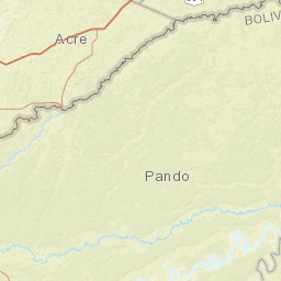 Pando Department Street Map