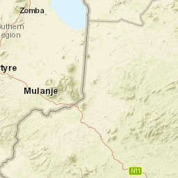 Phalombe District Street Map