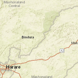 Mashonaland Central Province Street Map
