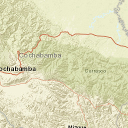 Cochabamba Department Street Map