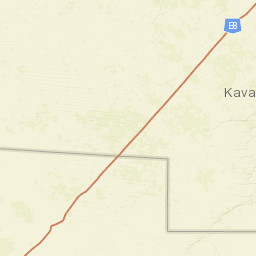 Kavango East Region Street Map