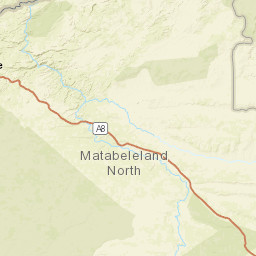Matabeleland North Province Street Map