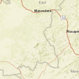Mashonaland East Province Street Map