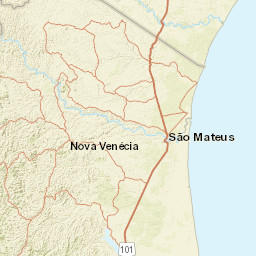 Espírito Santo Street Map