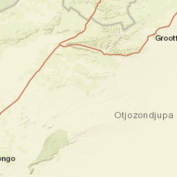 Otjozondjupa Region Street Map