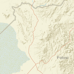 Potosí Department Street Map