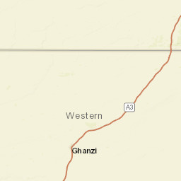 Ghanzi District Street Map