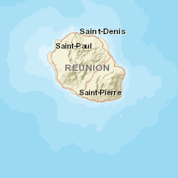 La Réunion Street Map