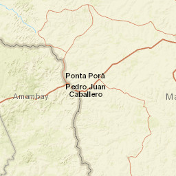 Amambay Department Street Map