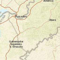 Misiones Street Map