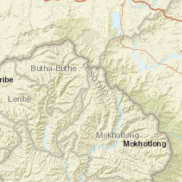 Mokhotlong District Street Map