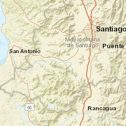 Región Metropolitana de Santiago Street Map