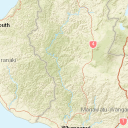Manawatu-Wanganui Region Street Map