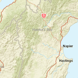 Hawke's Bay Region Street Map