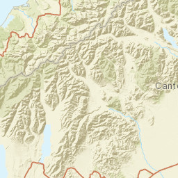 Canterbury Region Street Map