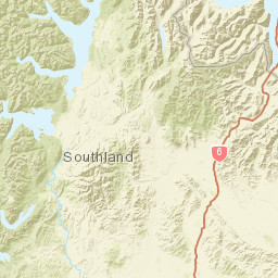 Southland Region Street Map