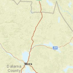 Dalarna County Street Map