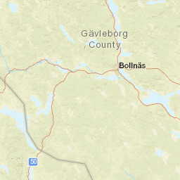 Gävleborg County Street Map
