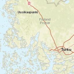 Finland Proper Street Map