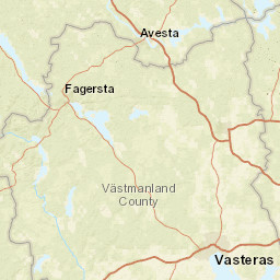 Västmanland County Street Map